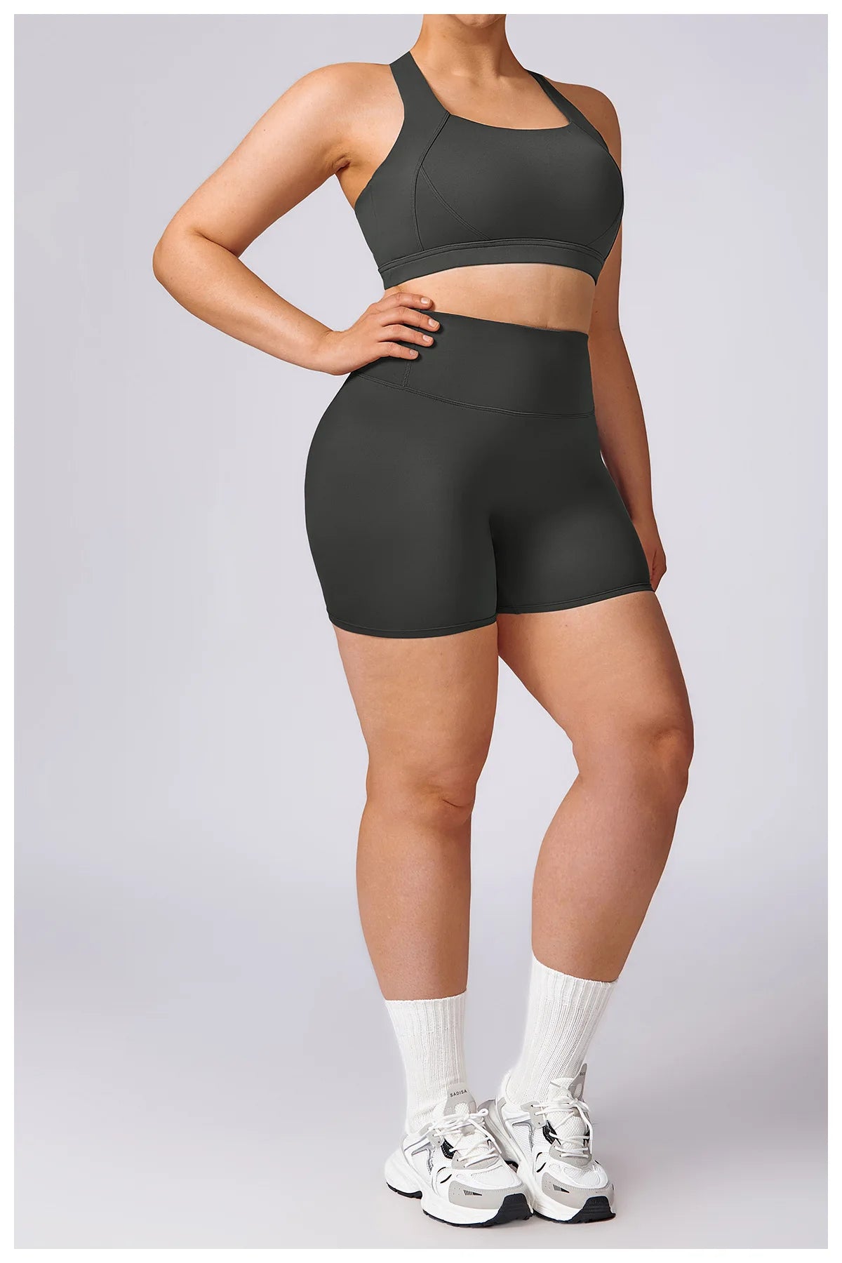 Plus Size Yoga Shorts for Women – Quick Dry, Breathable, Seamless Fitness & Gym Wear - TNT Fitness