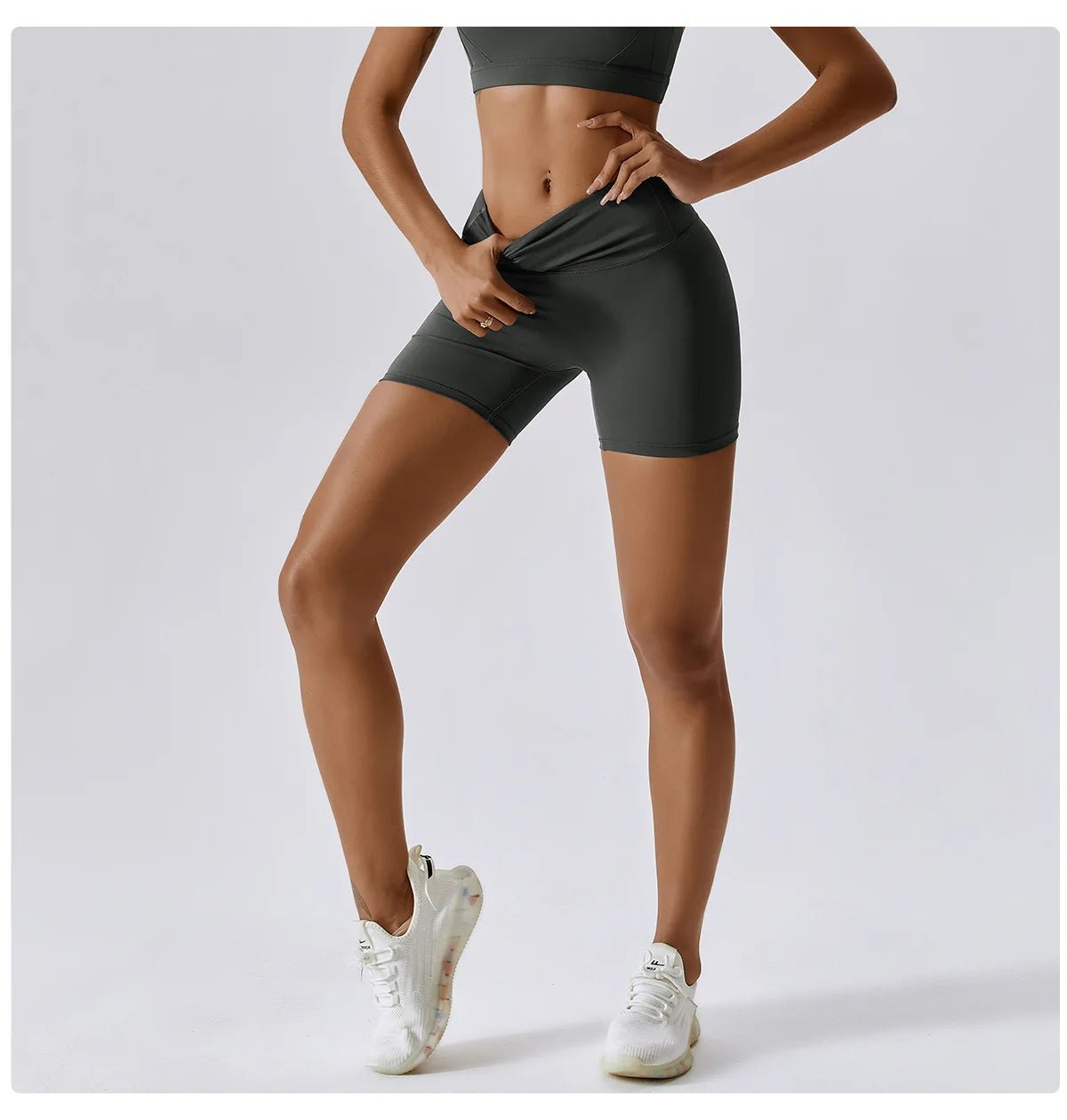 Plus Size Yoga Shorts for Women – Quick Dry, Breathable, Seamless Fitness & Gym Wear - TNT Fitness