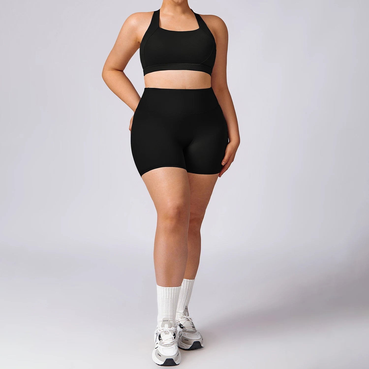 Plus Size Yoga Shorts for Women – Quick Dry, Breathable, Seamless Fitness & Gym Wear - TNT Fitness