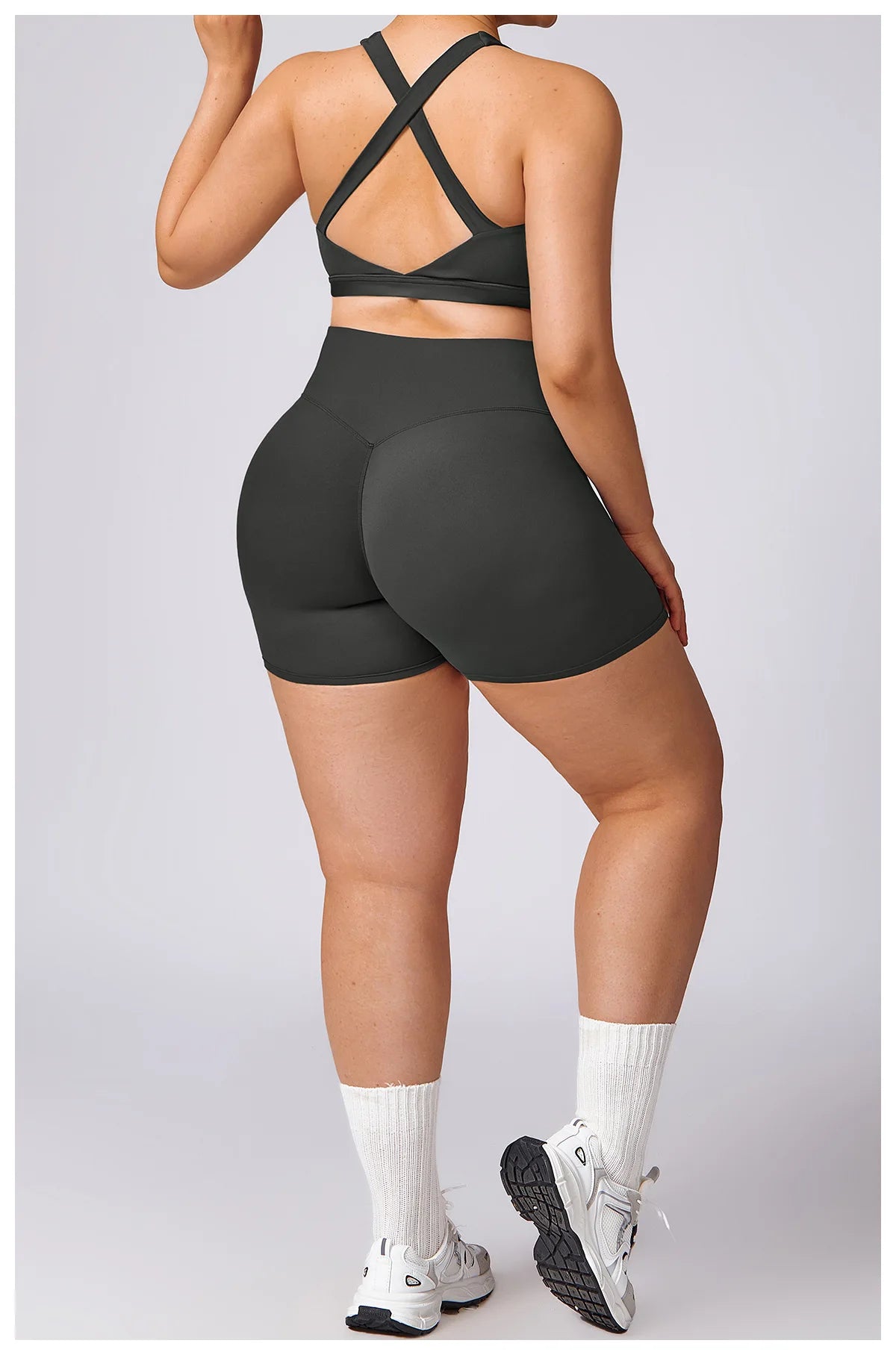 Plus Size Yoga Shorts for Women – Quick Dry, Breathable, Seamless Fitness & Gym Wear - TNT Fitness