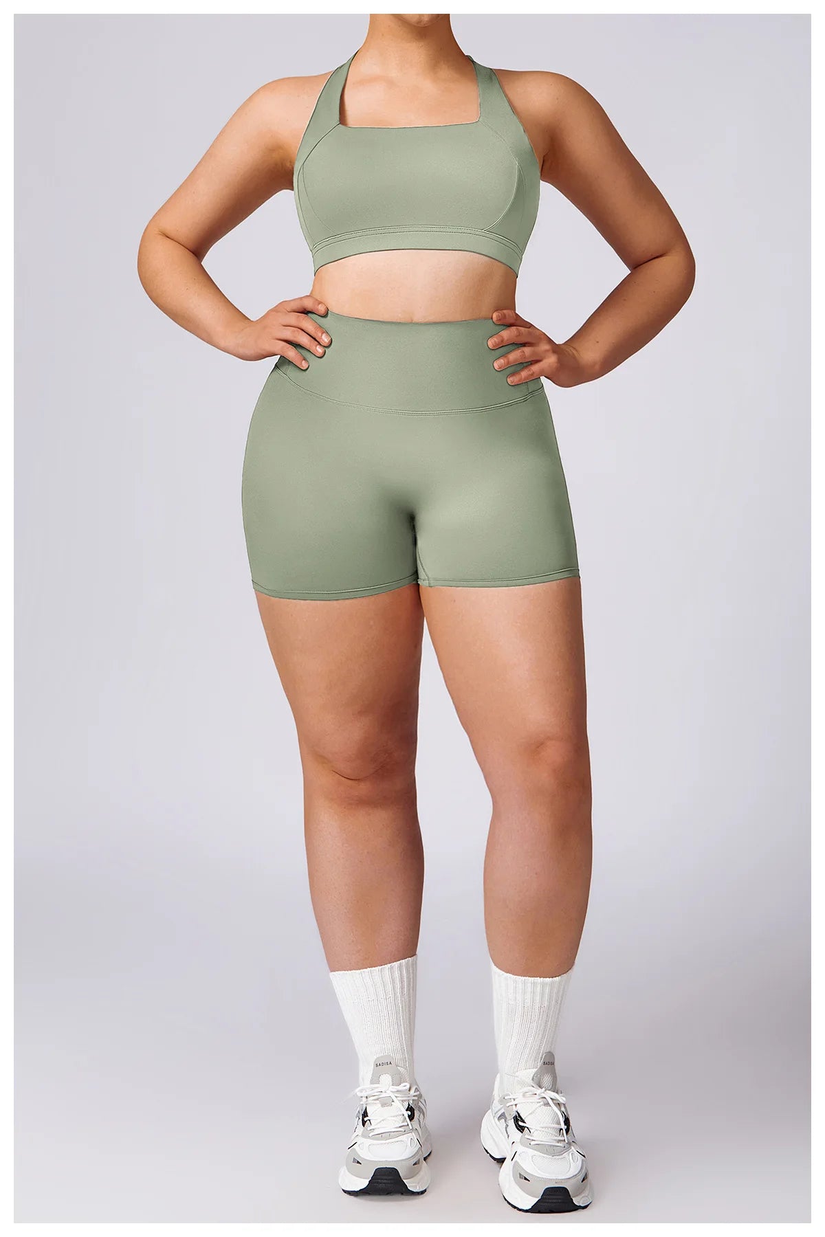 Plus Size Yoga Shorts for Women – Quick Dry, Breathable, Seamless Fitness & Gym Wear - TNT Fitness