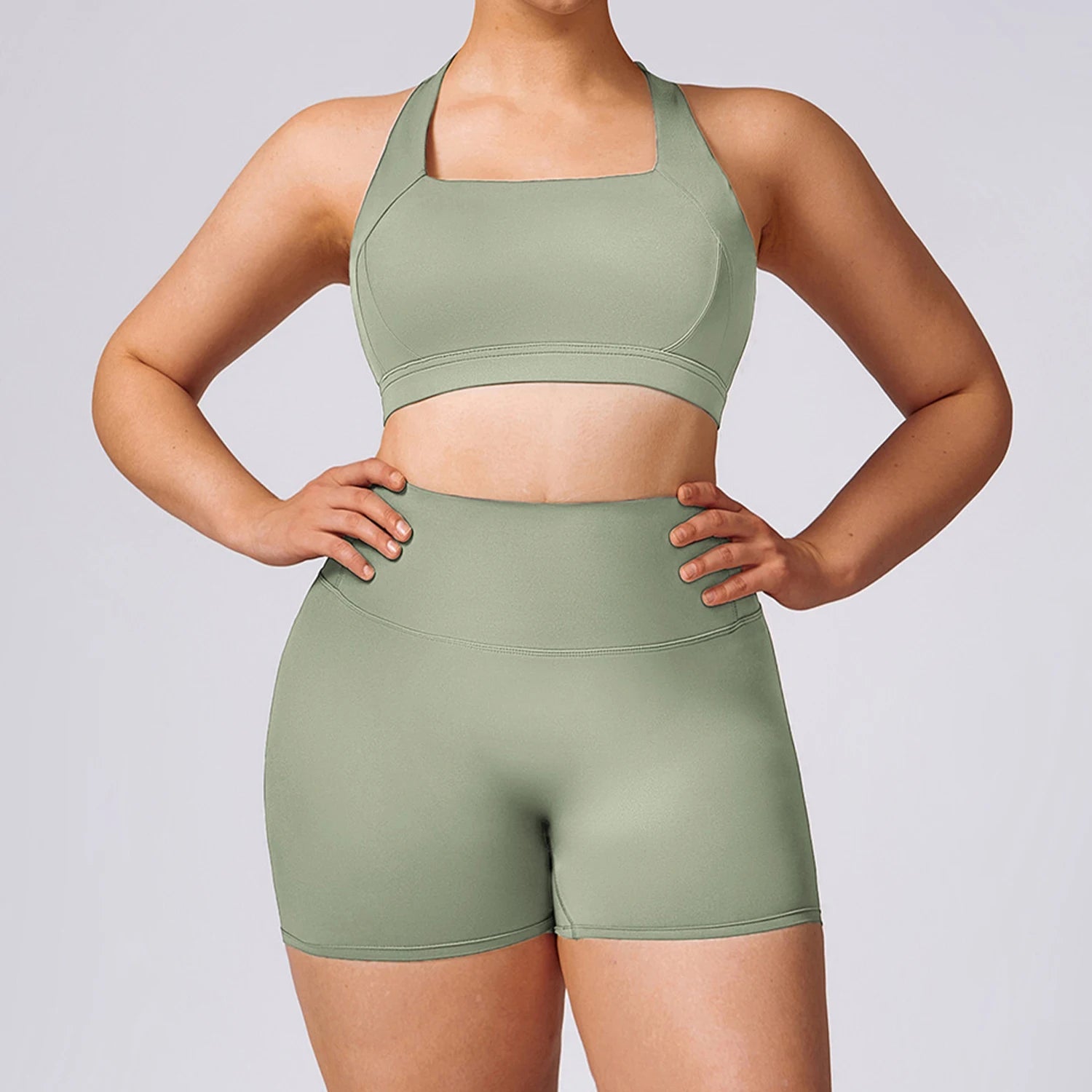 Plus Size Yoga Shorts for Women – Quick Dry, Breathable, Seamless Fitness & Gym Wear - TNT Fitness