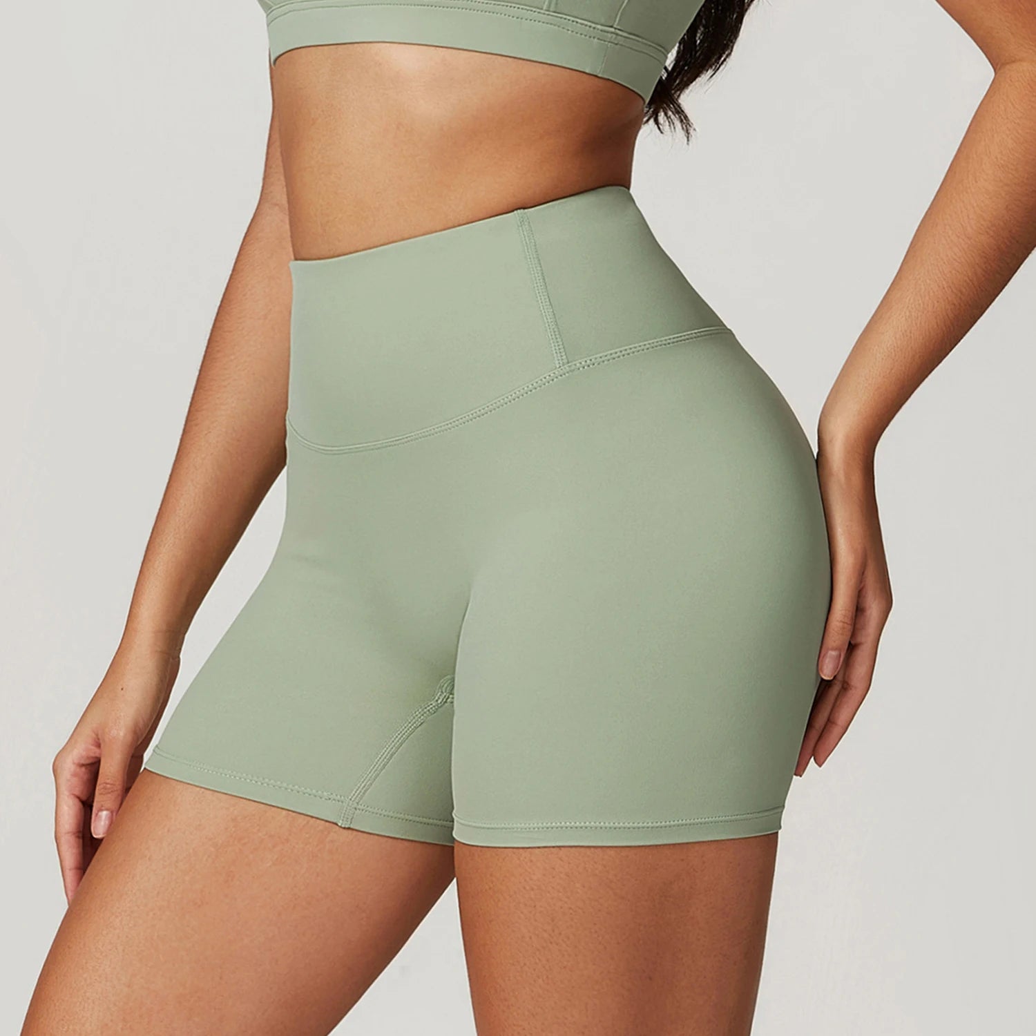 Plus Size Yoga Shorts for Women – Quick Dry, Breathable, Seamless Fitness & Gym Wear - TNT Fitness