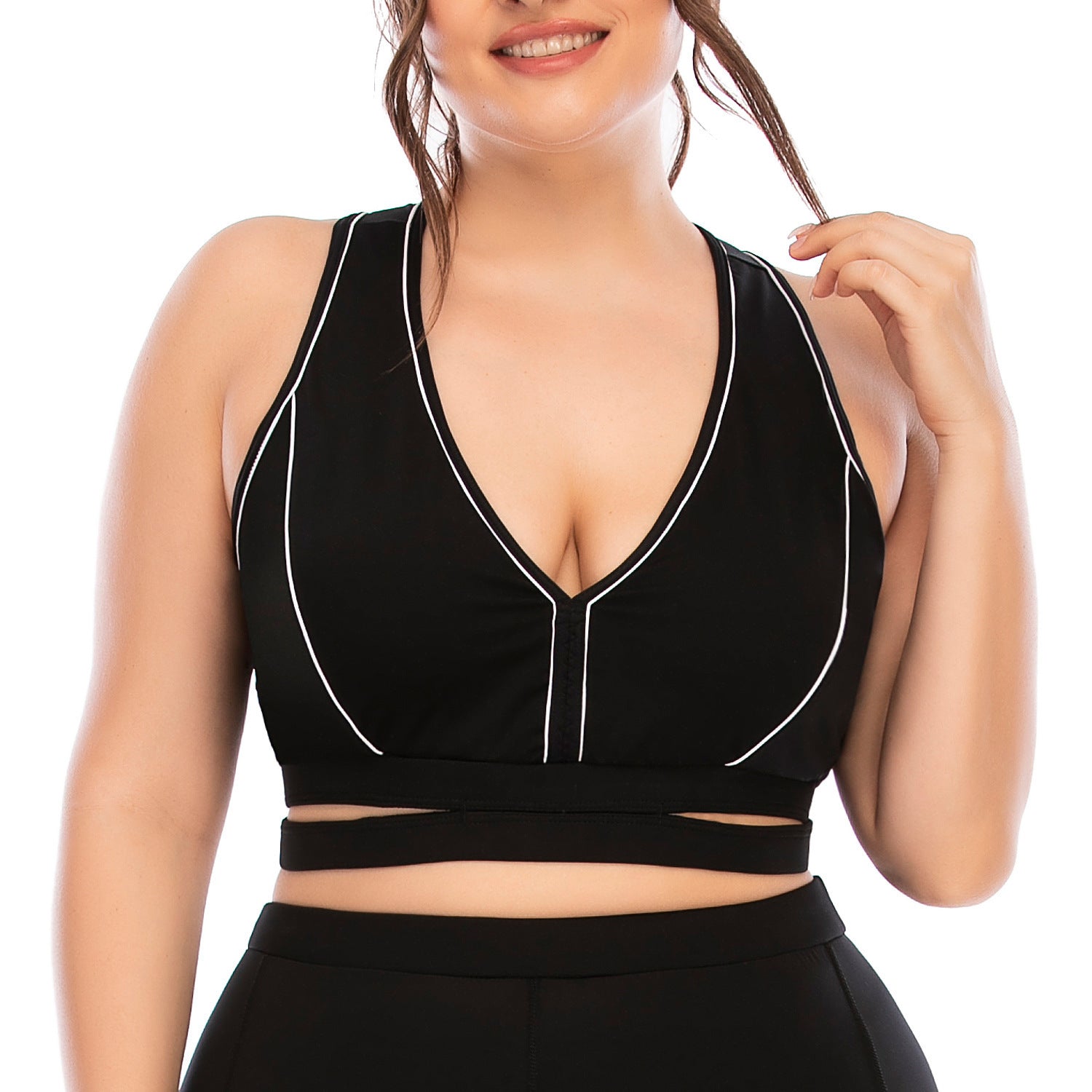 Plus Size Yoga Workout Suit – Tights and Comfortable Activewear - TNT Fitness