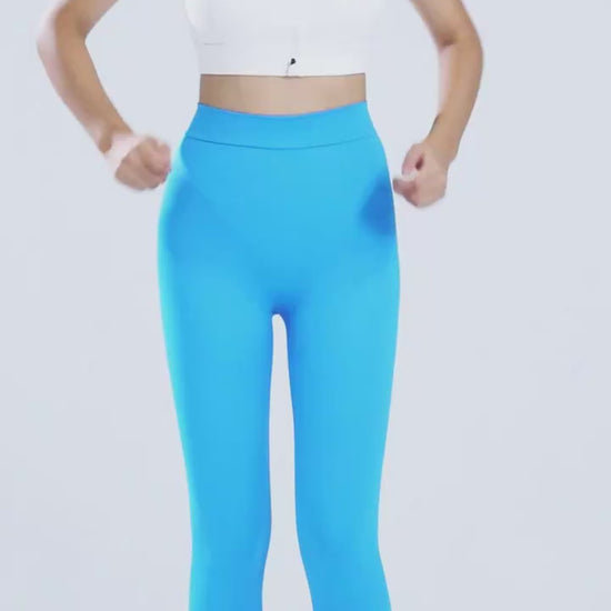 video for the high-waisted training leggings designed for workouts and active movement