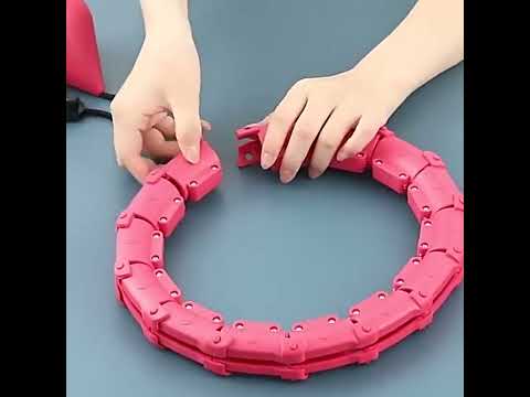 Video demonstration showcasing the Waist Hoop Fitness Equipment in action. Highlights its adjustable sections, secure fit, and versatility for all ages. Demonstrates benefits like fat burning, fatigue reduction, and suitability for various fitness routines.