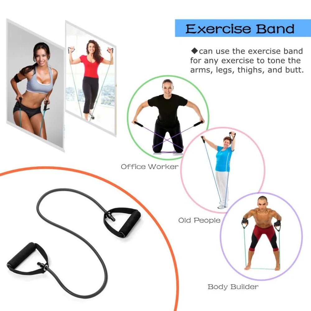 Pull Rope Elastic Resistance Bands Fitness - TNT Fitness