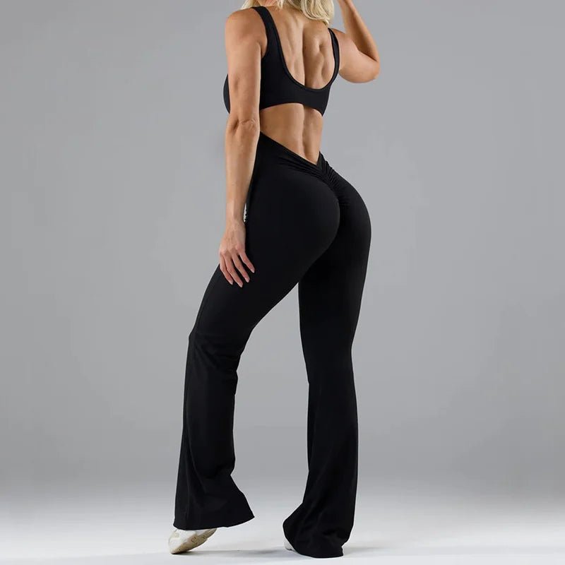 Seamless Hollow Yoga Bodysuit - Women's Casual Activewear - TNT Fitness