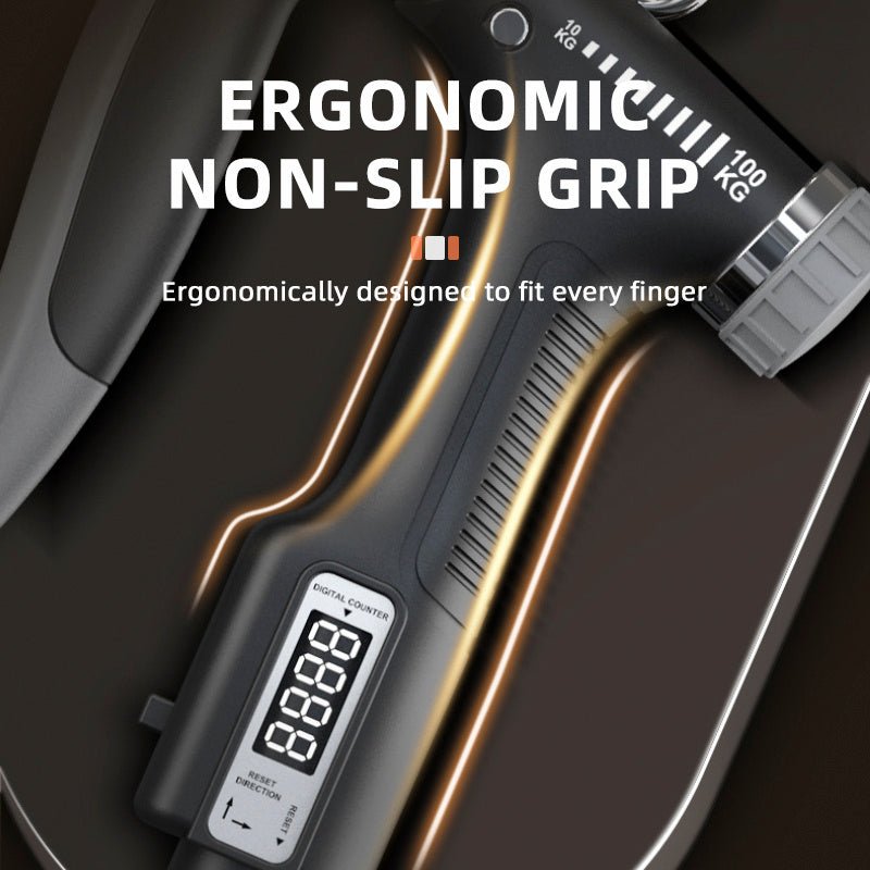 Smart Counting Grip 10-100 kg with adjustment. Ideal for arm and hand workouts. Durable gear from TNT Fitness Gear