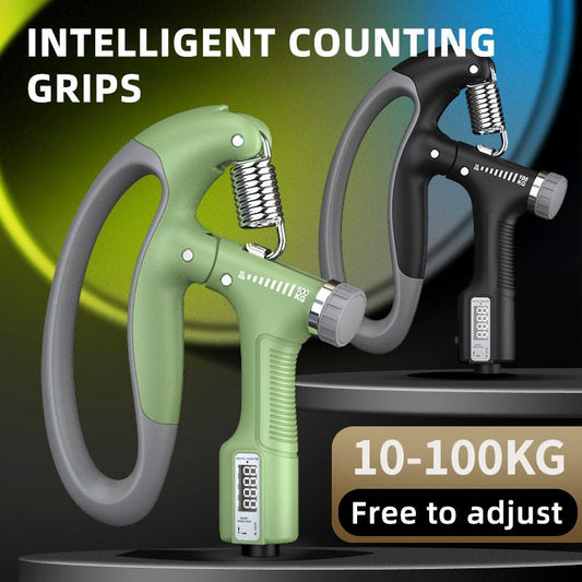 Smart Counting Grip 10 - 100KG Grip Free Adjustment Professional Hand Training Arm Muscle Training Fitness Equipment Fitness Tools Gym - TNT Fitness