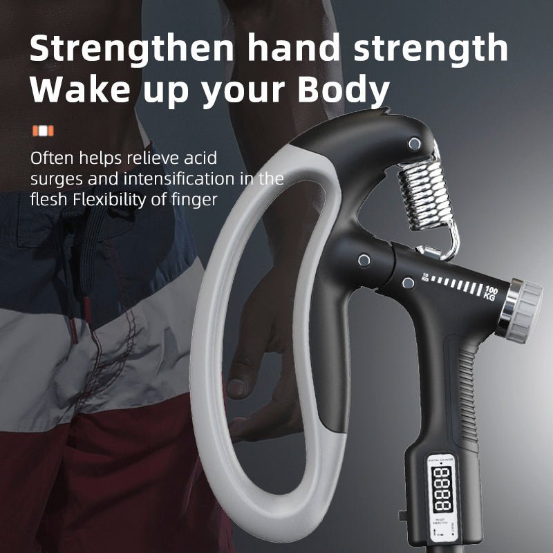 Smart Counting Grip 10-100 kg with adjustment. Ideal for arm and hand workouts. Durable gear from TNT Fitness Gear