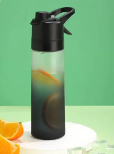 Large spray water bottle with a built-in misting function, perfect for staying cool and hydrated during outdoor activities, workouts, or hot weather. Lightweight and durable for everyday use - TNT Fitness