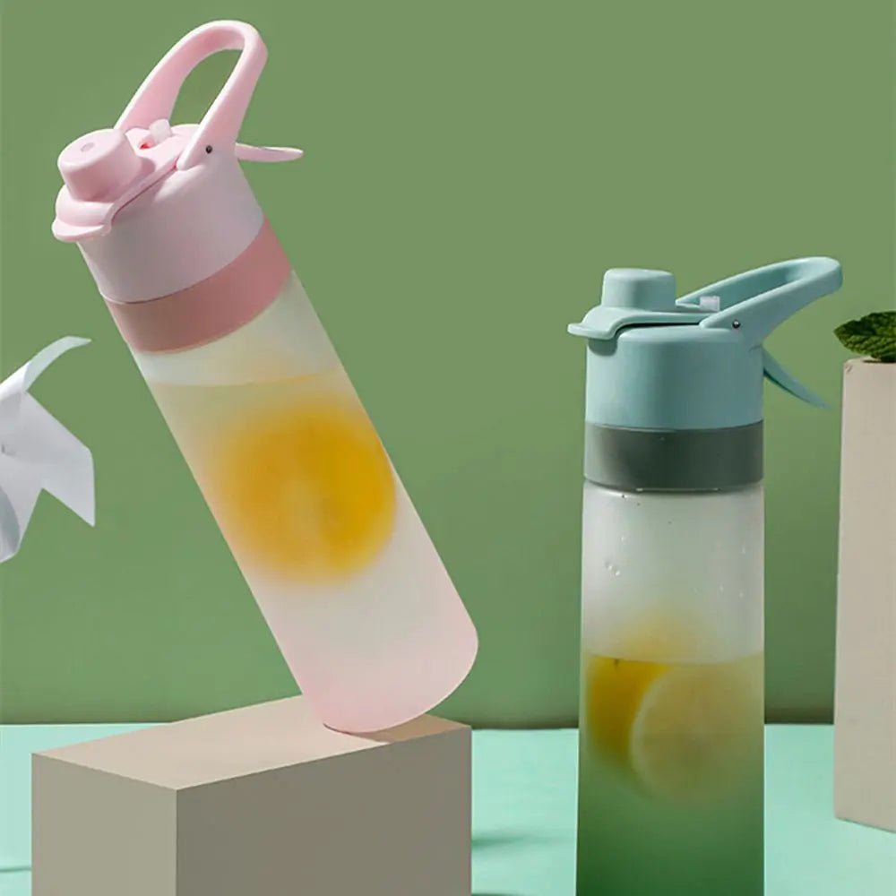 Large spray water bottle with a built-in misting function, perfect for staying cool and hydrated during outdoor activities, workouts, or hot weather. Lightweight and durable for everyday use - TNT Fitness
