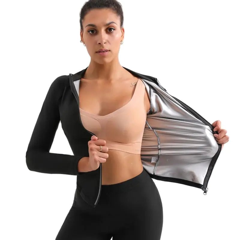 Sauna sweat vest shaper designed to enhance sweat, accelerate calorie burn, and provide adjustable support, made from lightweight and breathable materials for effective weight loss - TNT Fitness Gear