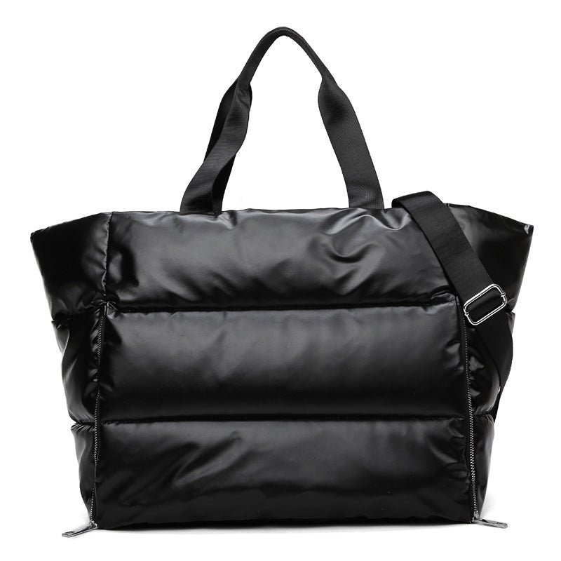 Chic and durable women's training bag made of waterproof nylon, featuring multiple compartments and versatile carrying options for the modern woman on the go – TNT Fitness Gear