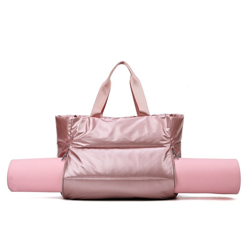 Chic and durable women's training bag made of waterproof nylon, featuring multiple compartments and versatile carrying options for the modern woman on the go – TNT Fitness Gear
