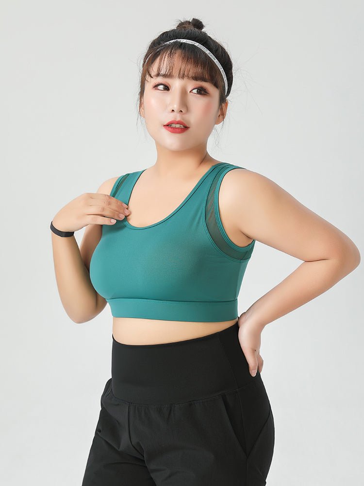 Women's Plus Size High - Impact Sports Bra - Supportive & Comfortable - TNT Fitness