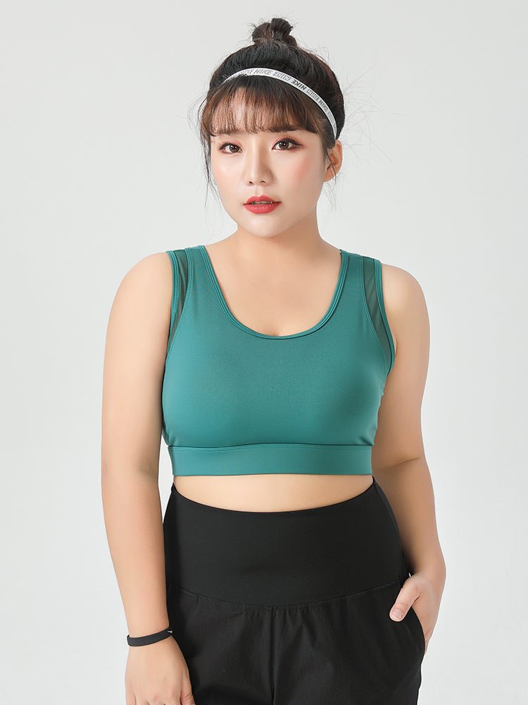 Women's Plus Size High - Impact Sports Bra - Supportive & Comfortable - TNT Fitness