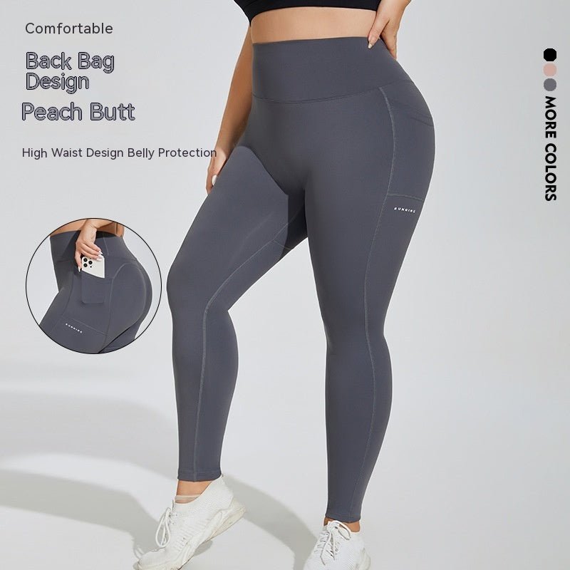 Women's Plus Size Sports Pocket Fitness Trousers - TNT Fitness